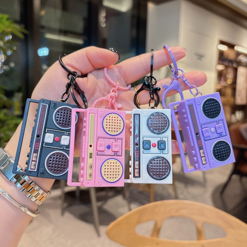 Mini Recorder Radio Keychain