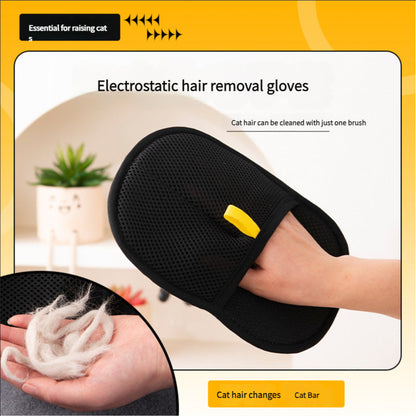 Double-Sided Pet Grooming Cleaning Gloves