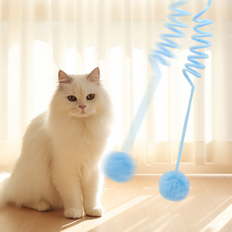 Interactive Tension Spring Cat Toy