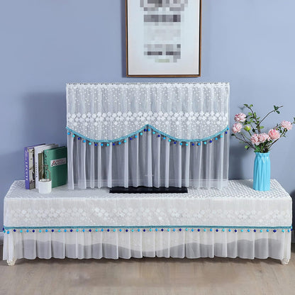 Embroidered lace Television dust cover Soft Fabric
