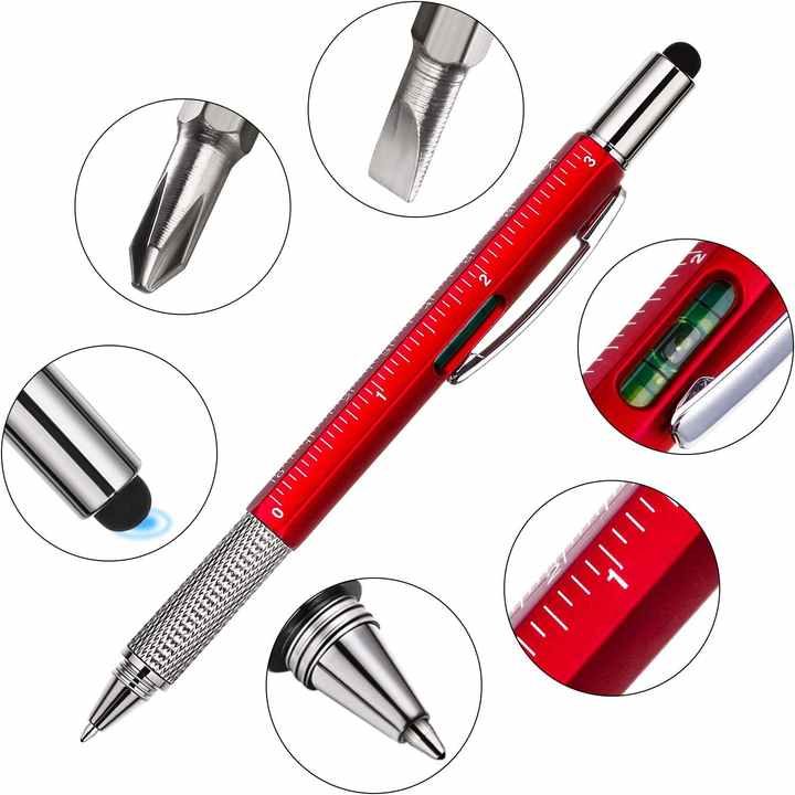 6 in 1 Multi Tool Pen Functional Tech Tool Pen