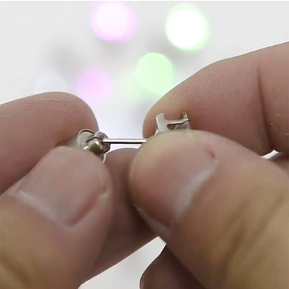 LED Ear Studs Ring Shinning Light