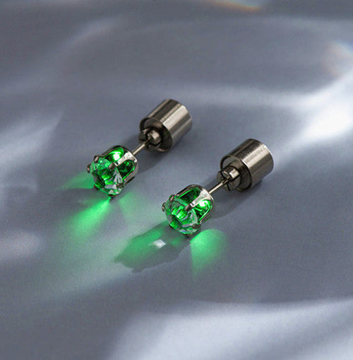 LED Ear Studs Ring Shinning Light