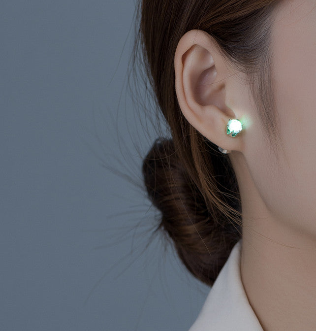 LED Ear Studs Ring Shinning Light