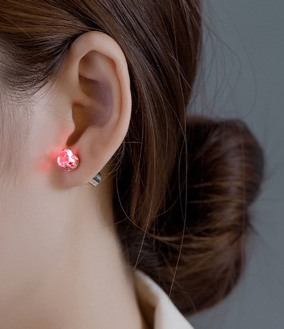 LED Ear Studs Ring Shinning Light