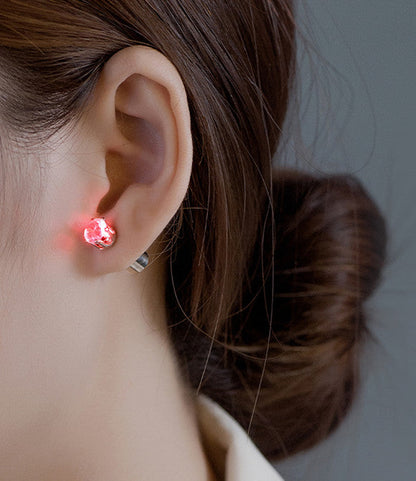 LED Ear Studs Ring Shinning Light