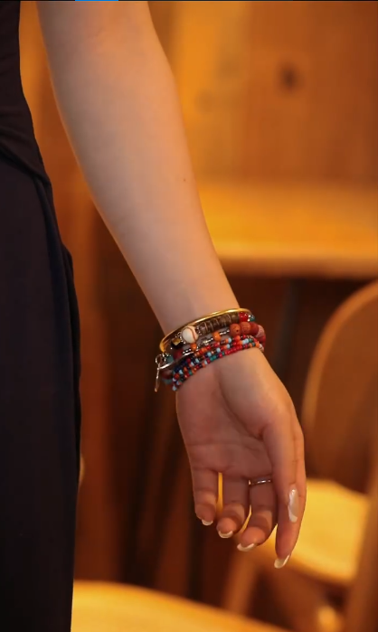 Hamsa Hand Decor Beaded Watchband