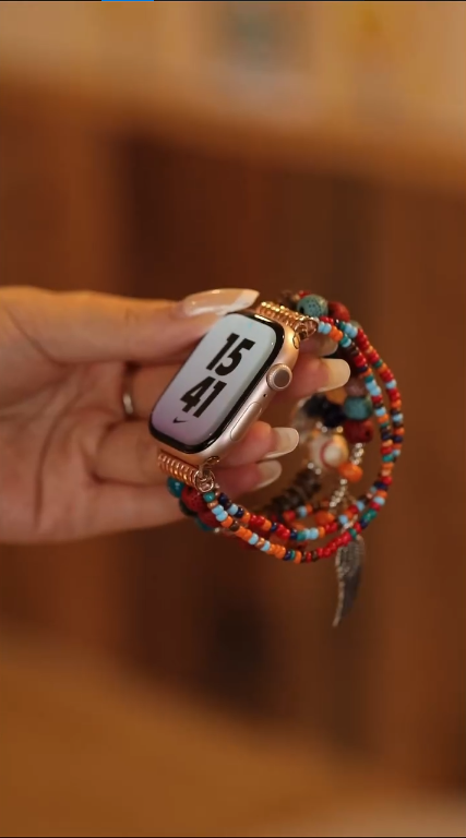 Hamsa Hand Decor Beaded Watchband