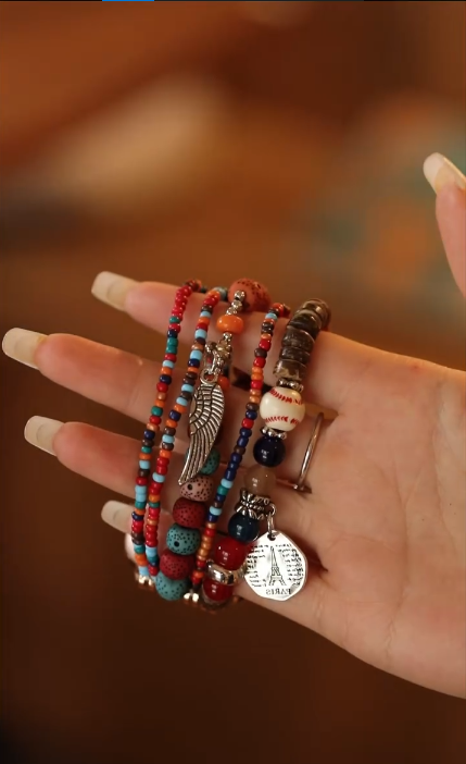 Hamsa Hand Decor Beaded Watchband