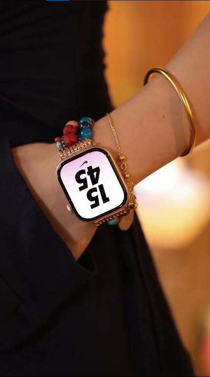 Hamsa Hand Decor Beaded Watchband