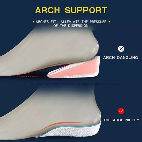 Arch Support Height Increase Insoles (Height 1.4inch (3.5cm)