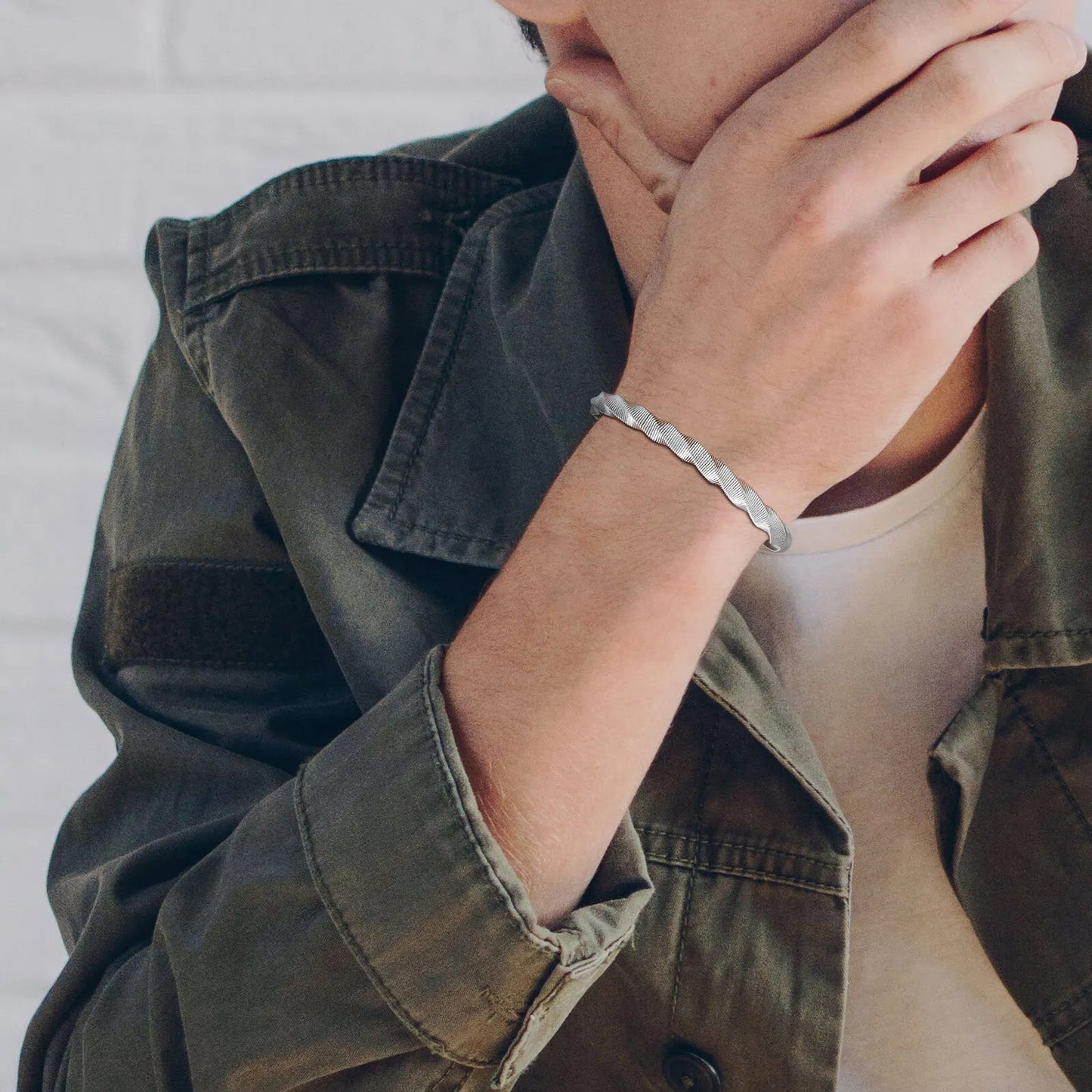 Stainless Steel Mobius Bracelets Armbands for Men