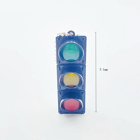 Mini Electronic Traffic Light Keychain