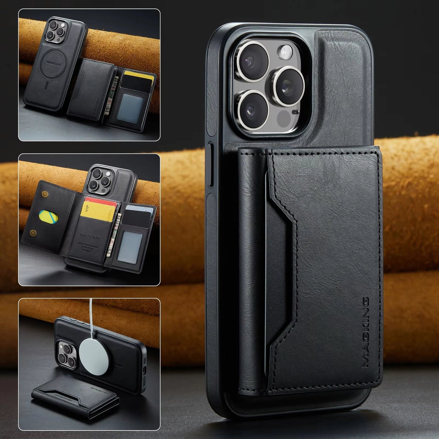 Detachable 2-in-1 Powerful Magnetic Wallet Case