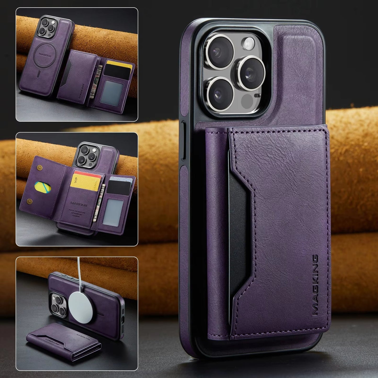 Detachable 2-in-1 Powerful Magnetic Wallet Case