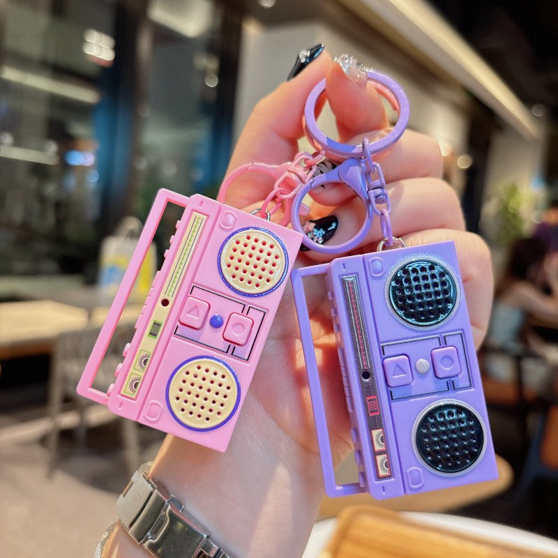 Mini Recorder Radio Keychain