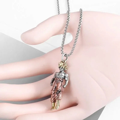 Man Fashion Cool Son Goku Pendant Anime Dragon Necklace