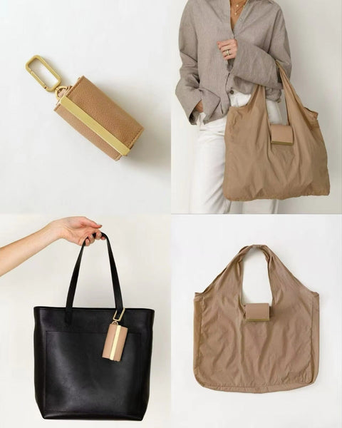 Foldable Keychain Tote Bag