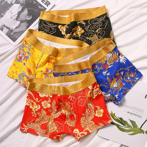 Men’s Dragon Loose Breathable Boxers